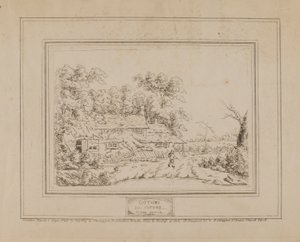 Cottages from Nature (with cottage at left) by John Burton