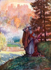 Christian and Hopeful Come in Sight of the Celestial City by John Byam Liston Shaw