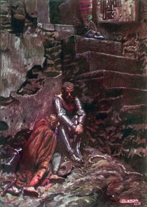 Christian and Hopeful in Doubting Castle by John Byam Liston Shaw