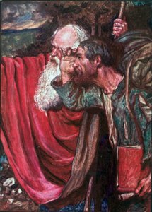 Evangelist Points Out the Way to the Wicket Gate by John Byam Liston Shaw