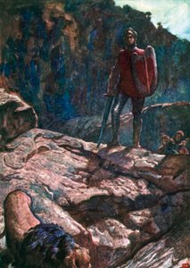 Greatheart Drives Back the Lion by John Byam Liston Shaw