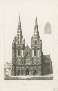 Lichfield Cathedral - West Front by John Byrne