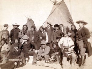 Indian Chiefs and U.S. Officials at Pine Ridge by John C. H. Grabill