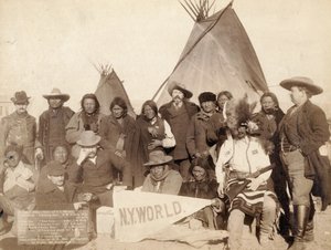 Indian Chiefs and U.S. Officials at Pine Ridge, 1891 by John C. H. Grabill