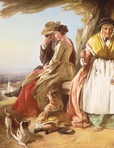 Youth and Age (detail) by John Callcott Horsley