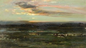 Sunset, Badendoch by John Campbell Mitchell
