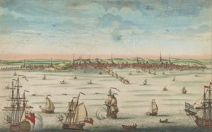 A South East View of the Great Town of Boston in New England in America, 1730-60