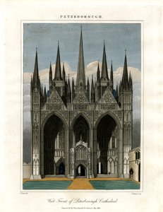 West Front of Peterborough Cathedral by John Chapman