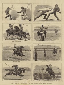 The Military Tournament at the Agricultural Hall, Islington by John Charles Dollman
