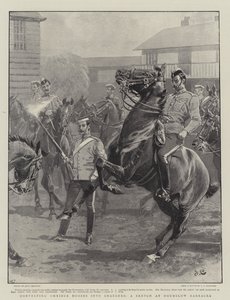 Converting Omnibus Horses into Chargers, a Sketch at Hounslow Barracks by John Charlton