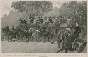 Meet of the Coaching Club at the Magazine, Hyde Park, London by John Charlton