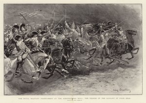The Royal Military Tournament at the Agricultural Hall, the Charge of the Cavalry of Four Eras