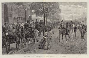 Waiting for a Glimpse of Her Majesty, Hyde Park