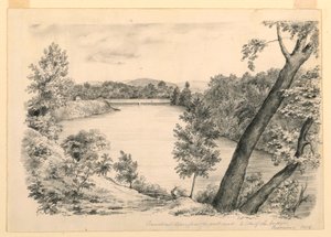 View of the Connecticut River, near Brattleboro, Vermont, 1854 by John Cheney