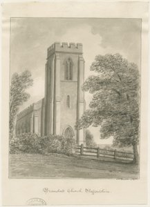 Bramshall Church by John Chessell Buckler