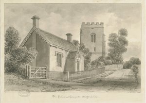School, Draycott in the Moors by John Chessell Buckler