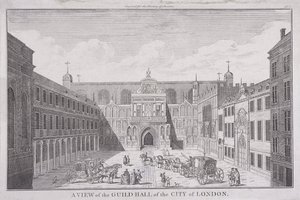 Guildhall, London, 1820 by John Chessell Buckler