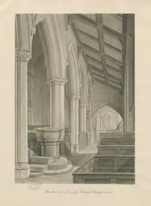 Interior of Leigh Church by John Chessell Buckler