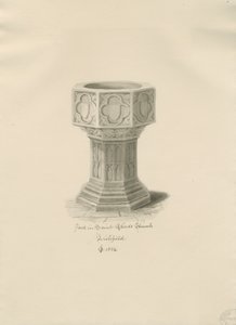 Lichfield - Font in St. Chad