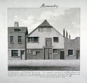 Meeting-house of St Mary Magdalen in the Court Yard, Bermondsey Square, London, c1828