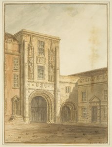 North View of the College Gateway by John Chessell Buckler