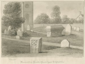 Rocester Church - Monuments and Church-yard by John Chessell Buckler