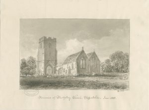 Rugeley Church by John Chessell Buckler