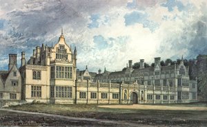 Rushton Hall, Northamptonshire: View from the South-east