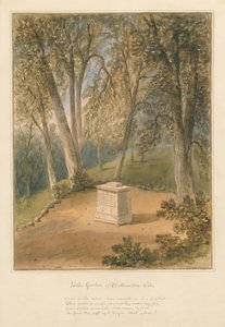 Somerset - Batheaston Villa Garden, 1827 by John Chessell Buckler