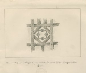 Stone - Ornamental Panel on an Ancient House by John Chessell Buckler