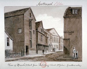 View of Parish Street and Artillery Street, Bermondsey, London