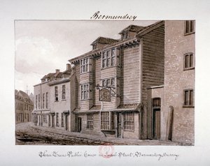 View of the Three Tuns Public House on Jacob Street, Bermondsey, London