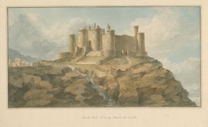 Wales - Mouthshire - Harlech Castle, 1800 by John Chessell Buckler