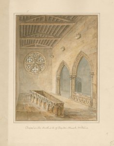 Wiltshire - Boyton Church - Chapel, 1812 by John Chessell Buckler