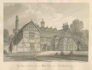 Worcestershire - Hanbury - Meer Hall by John Chessell Buckler
