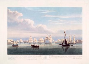 Dutch Merchant Ships Leaving Portsmouth, June 2 by John Christian (after) Schetky