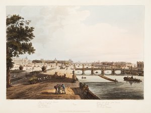 Square and Bridge of the Concorde; The Garde Meuble; The Tuileries; The Bridge Reunion, illustration from 