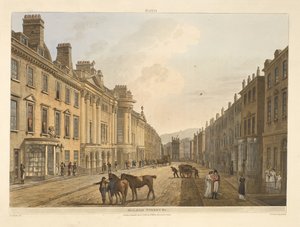 Milsom Street, Bath, illustrated by a series of views, from the drawings of J. C. Nattes; with descriptions to each plate. John Claude Nattes 1806