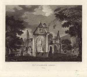 Pluscardine Abbey by John Claude Nattes
