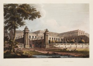 Versailles from The Orangerie, illustration from Versailles, Paris and Saint Denis