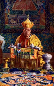 The Deb Raja, Acting Head of the Buddhist Church of Bhutan, 1922