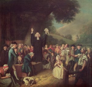George Whitefield Preaching by John Collet