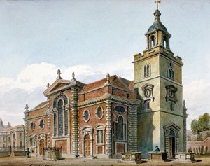 Church of St Mary, Whitechapel, London by John Coney