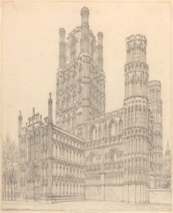 Ely Cathedral, Cambridgeshire, S.W. View by John Coney