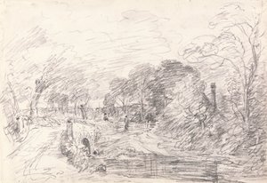 A Bridge near Salisbury Court, Perhaps Milford Bridge by John Constable