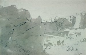 A Quarry for Mill-stones in Derbyshire, 1801 by John Constable