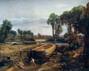 Boat Building Near Flatford Mill by John Constable