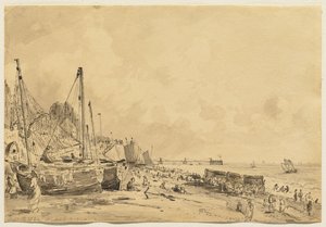 Brighton Beach, Looking East, 1824 by John Constable