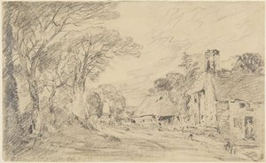 Cottage and Trees by John Constable