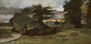 Landscape with Cottages